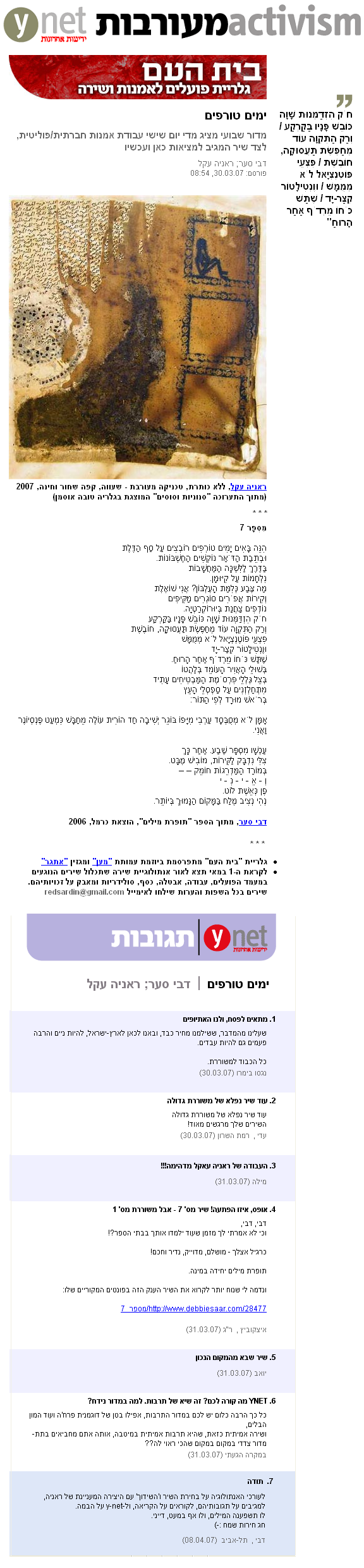 גלריית בית העם ב- Y-net